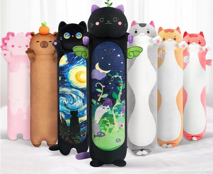 Cute Long Cat Plush Pillow